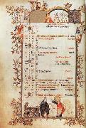 Jean Pucelle Belleville Breviary-December oil painting reproduction